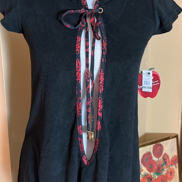 Vtg Y2k APPLE BOTTOM Size Small Hoodie Logo SPELL-OUT BUMM TerryCloth Tie NEW - Picture 11 of 16